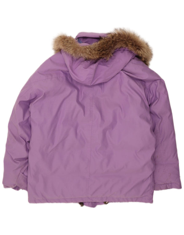 Vintage herre hættepolstret jakke UK 40 Large Purple