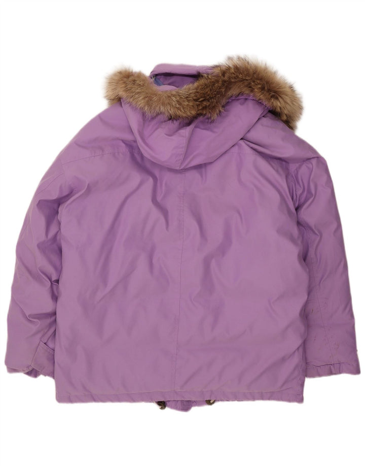 Vintage herre hættepolstret jakke UK 40 Large Purple