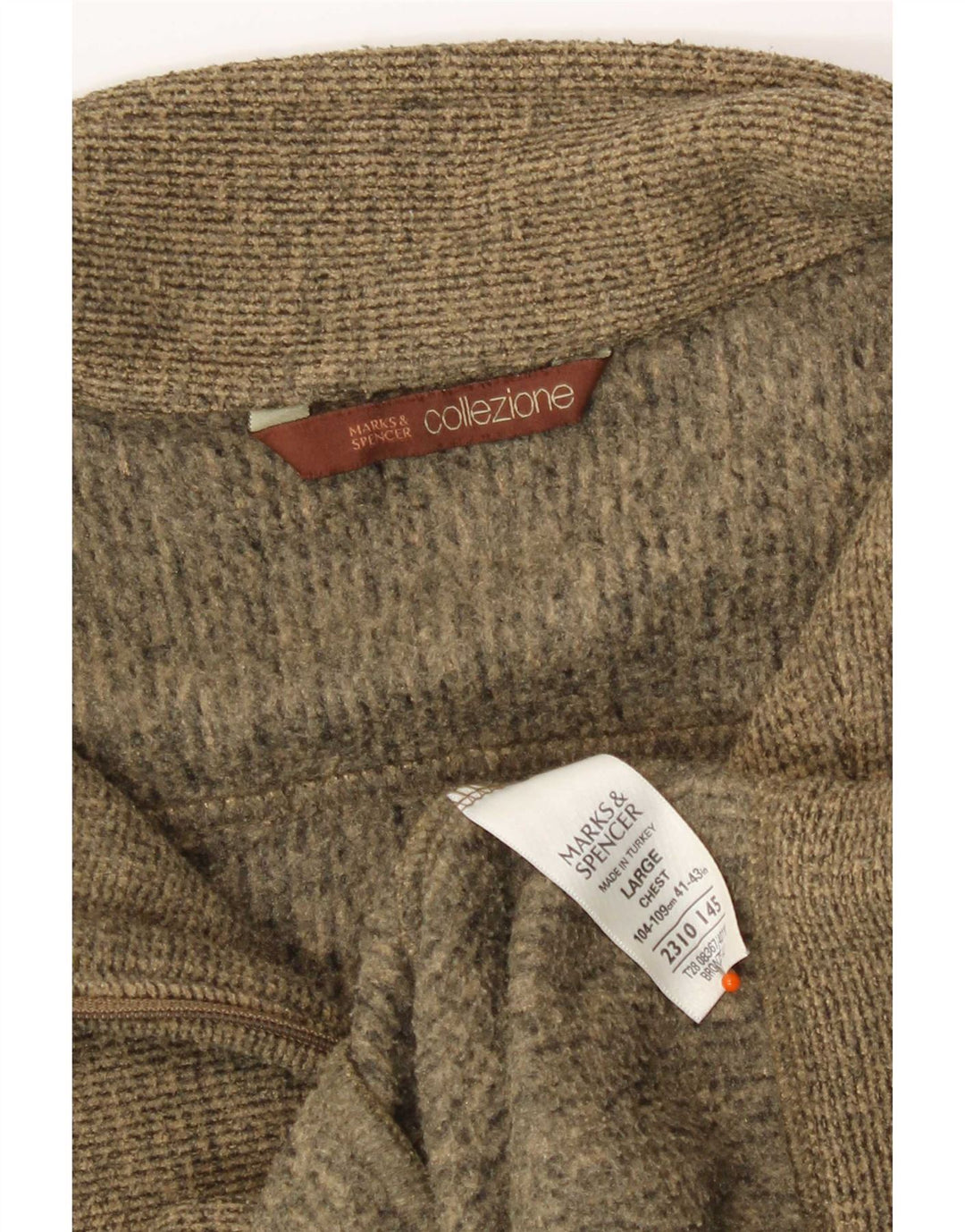 Marks & Spencer Herre træningsdragt Topjakke Stor Khaki Flecked Polyester