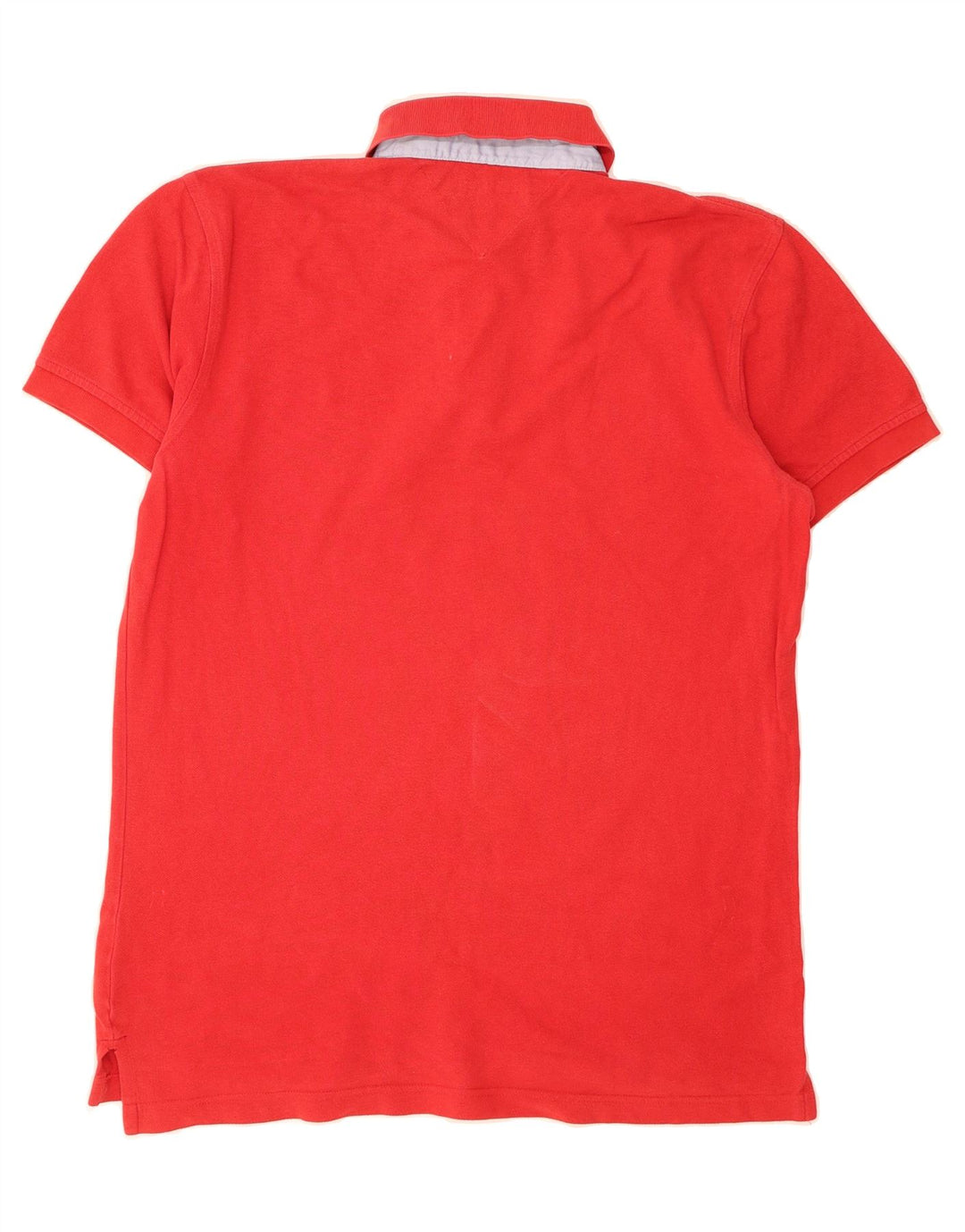 TOMMY HILFIGER Mens Polo Shirt Large Red Cotton Vintage Tommy Hilfiger and Second-Hand Tommy Hilfiger from Messina Hembry 
