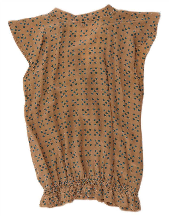 Patrizia Pepe Damebluse Top IT 38 XS Beige Polka Dot