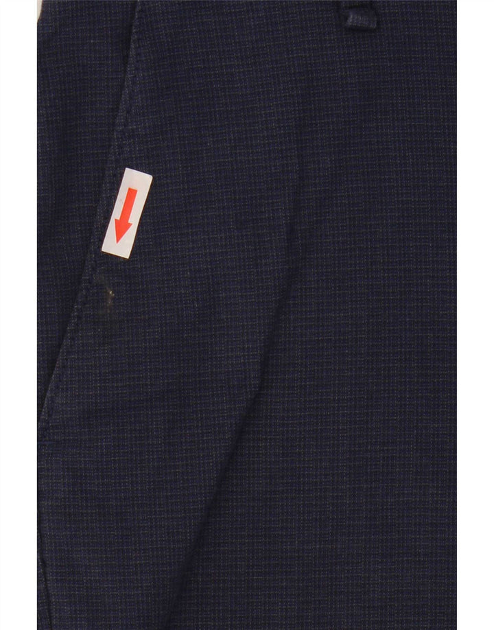 Calvin Klein Herre Chino Shorts W36 Large Navy Blue Check