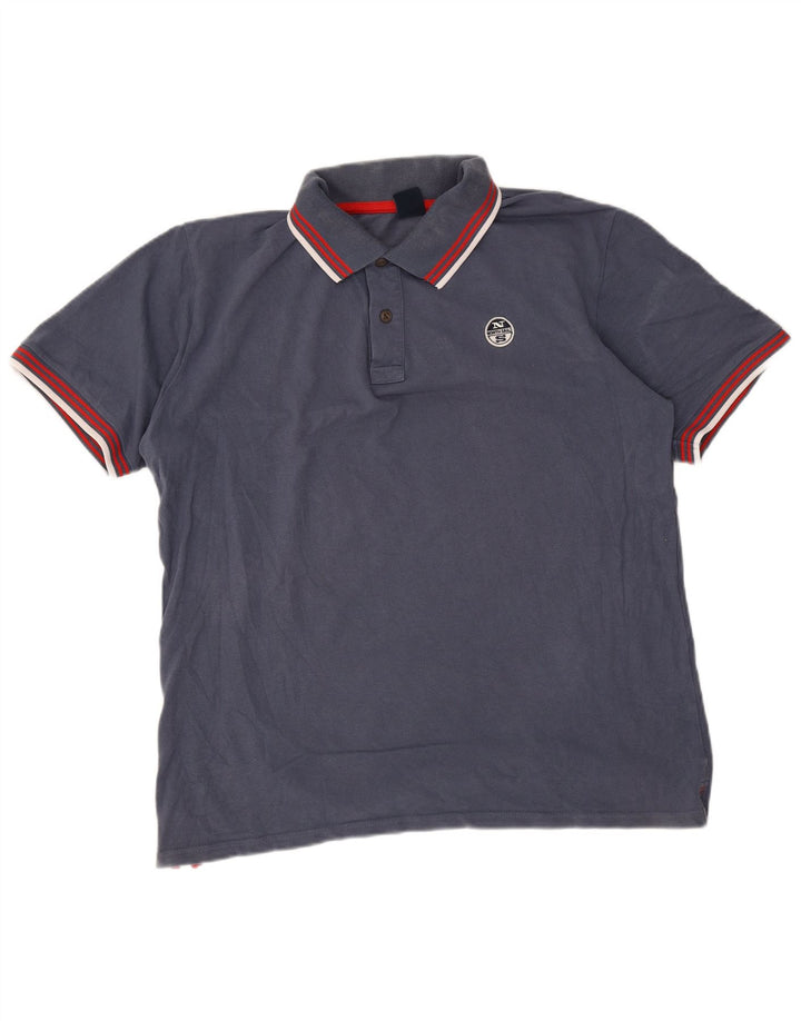 North Sails Herre poloshirt Stor marineblå bomuld