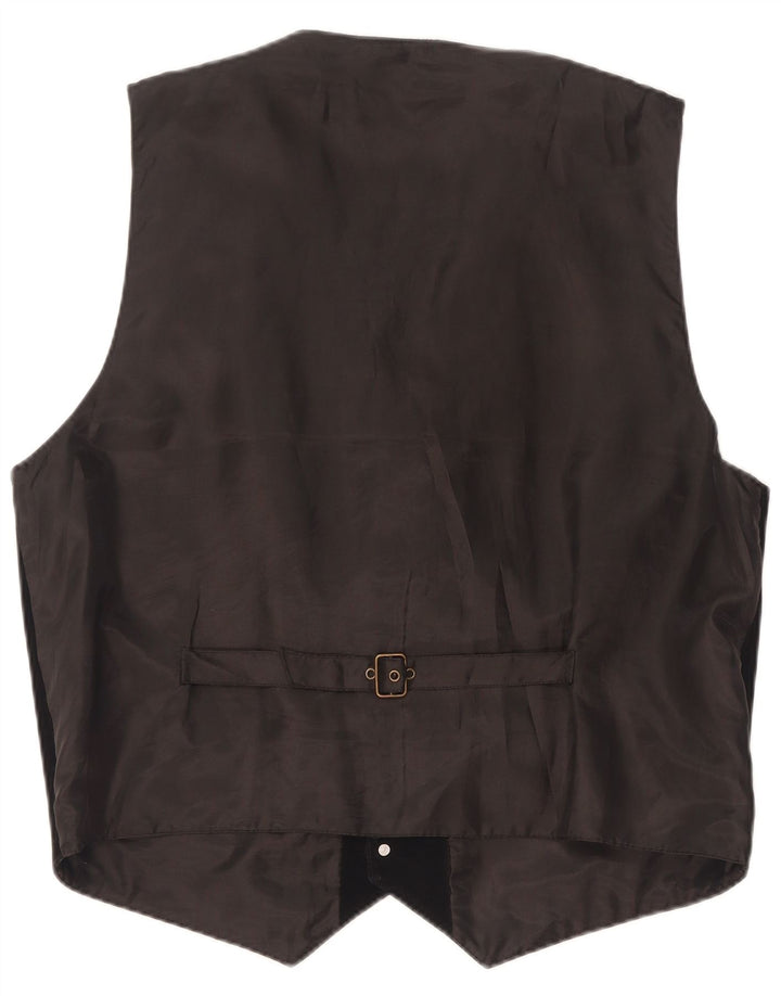 Vintage herre ruskind vest Stor sort ruskind