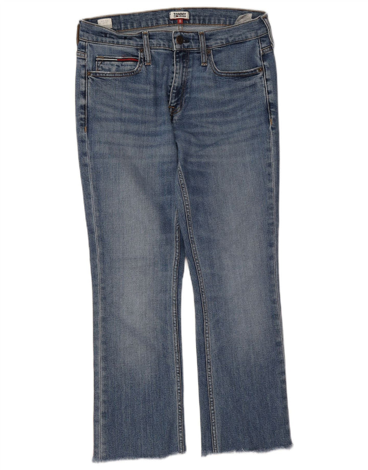 Tommy Hilfiger Dame Mid Rise Bootcut Jeans W29 L25 Blå Bomuld