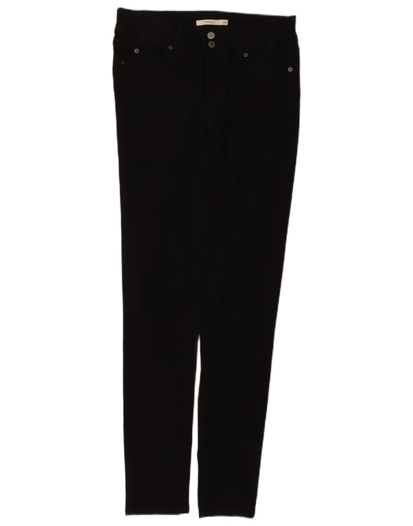 Levi's Dame 711 Skinny Jeans W28 L30 Sort Bomuld