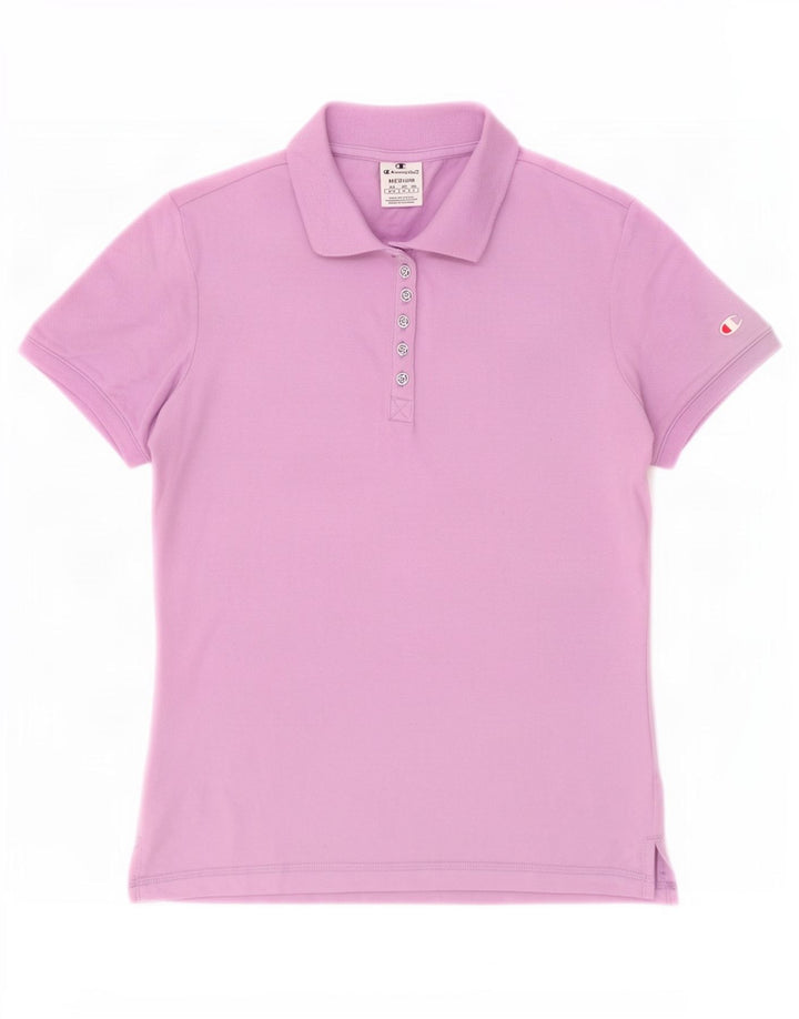 Champion Dame Polo Shirt UK 12 Medium Purple