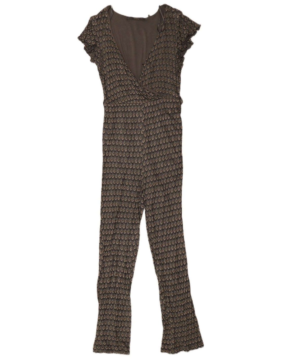 Guess Dame Jumpsuit UK 10 Small Grey Geometric Viscose