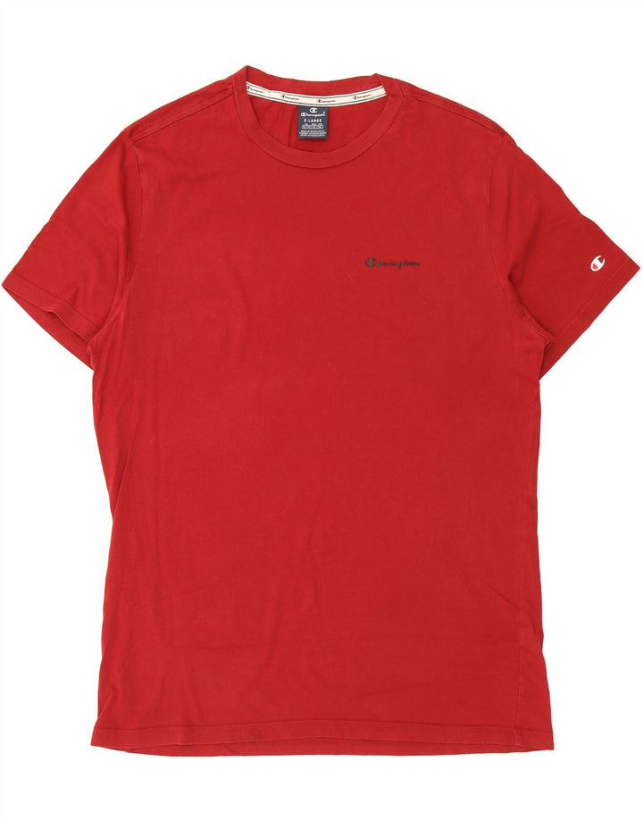 CHAMPION Mens T-Shirt Top XL Red Vintage Champion and Second-Hand Champion from Messina Hembry 