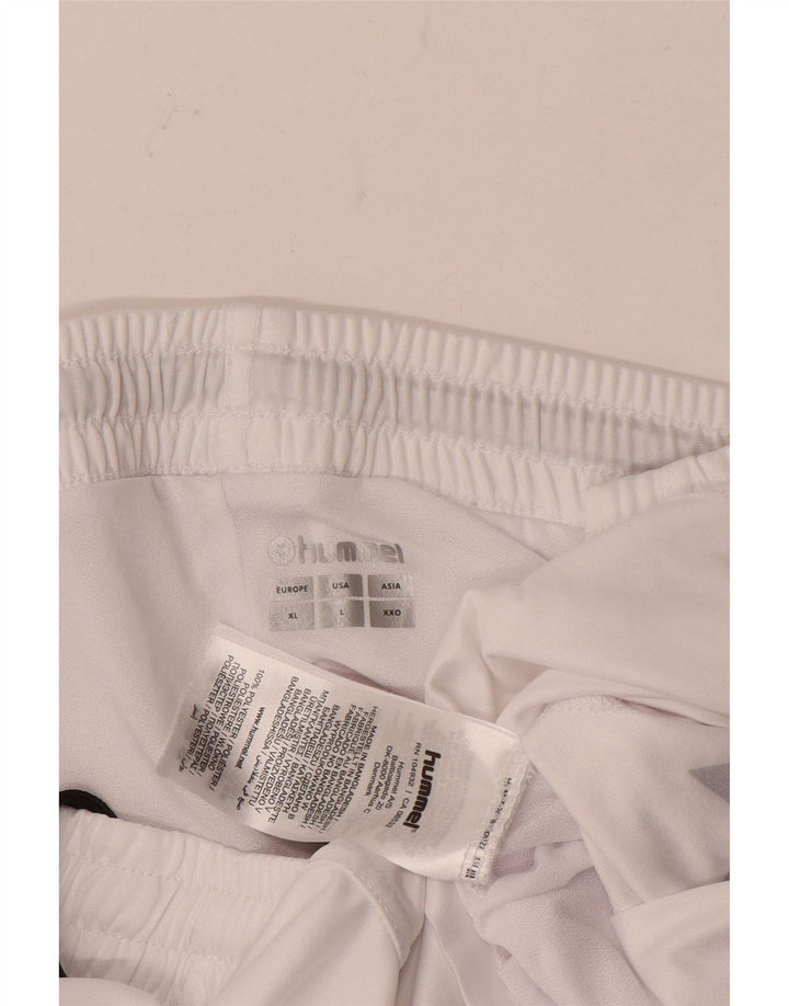 Hummel Herre grafiske sportsshorts store hvide polyester