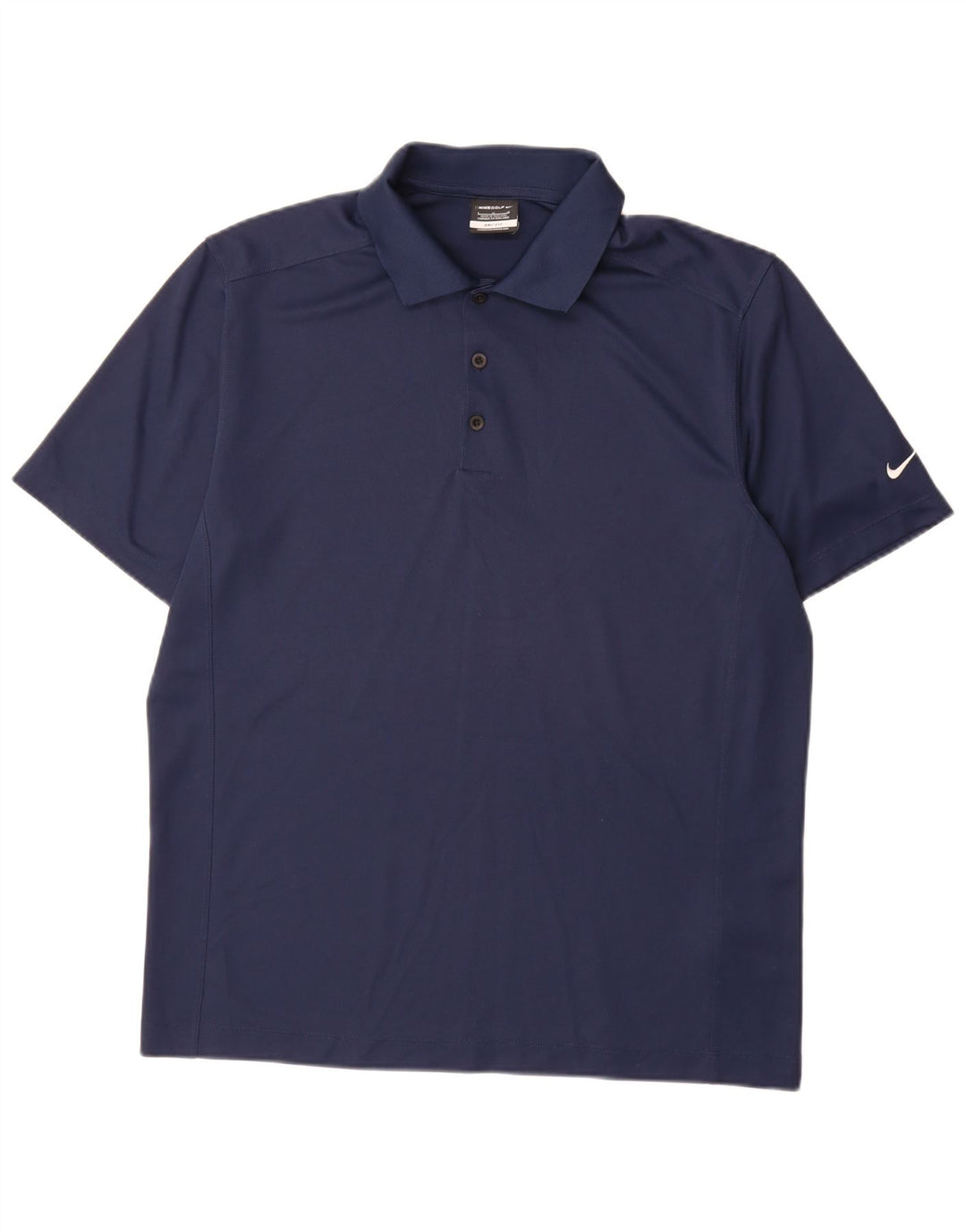 Nike Herre Dri Fit Polo Shirt Large Navy Blue Polyester
