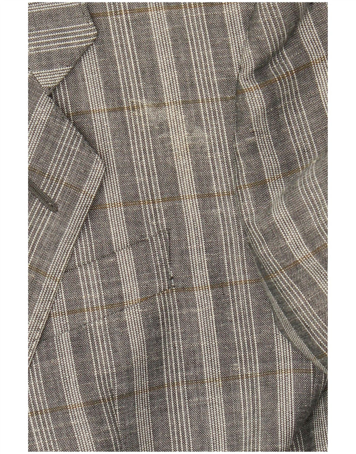 Facis Herre 2-knaps denimskjorte UK 38 Medium Grey Check