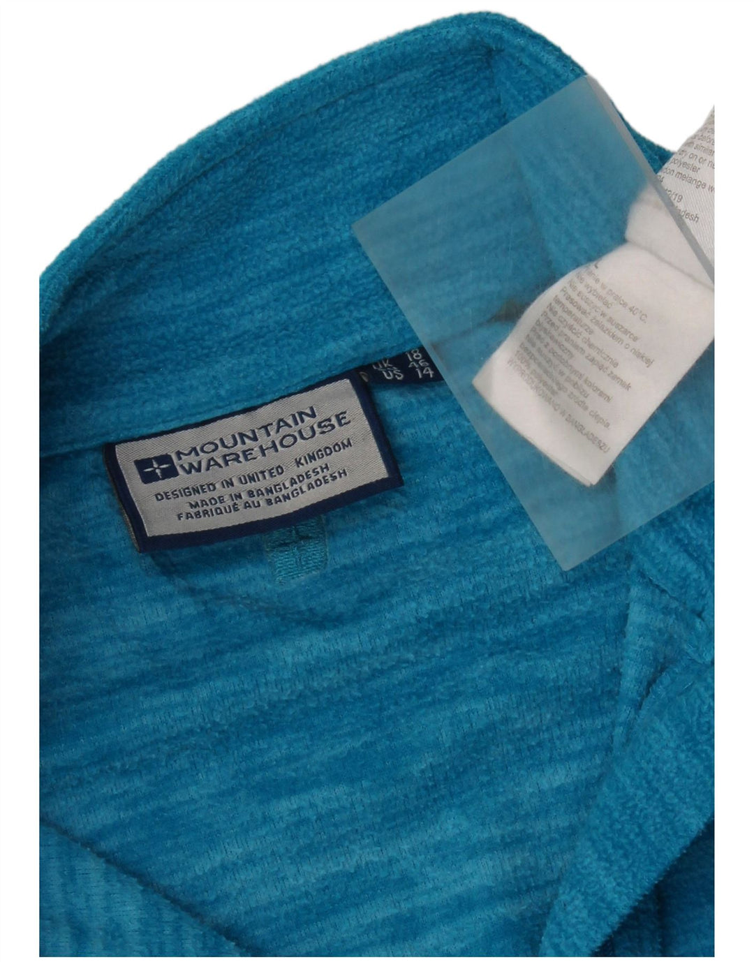 Mountain Warehouse Dame Fleece Jumper med lynlås DK 18 XL Blå Polyester