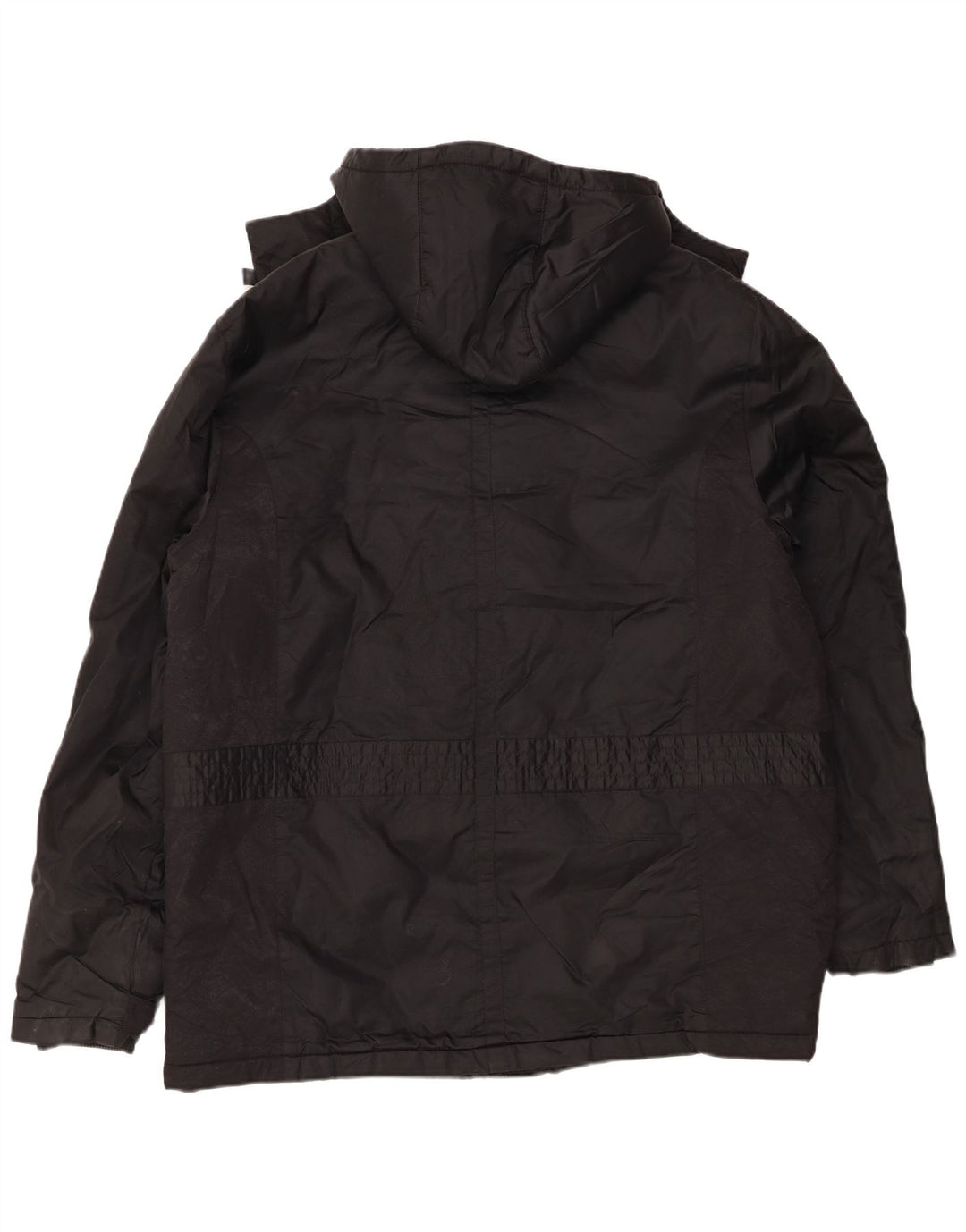 Adidas Herre Hooded Utility Jacket UK 40 Large Black Polyamide