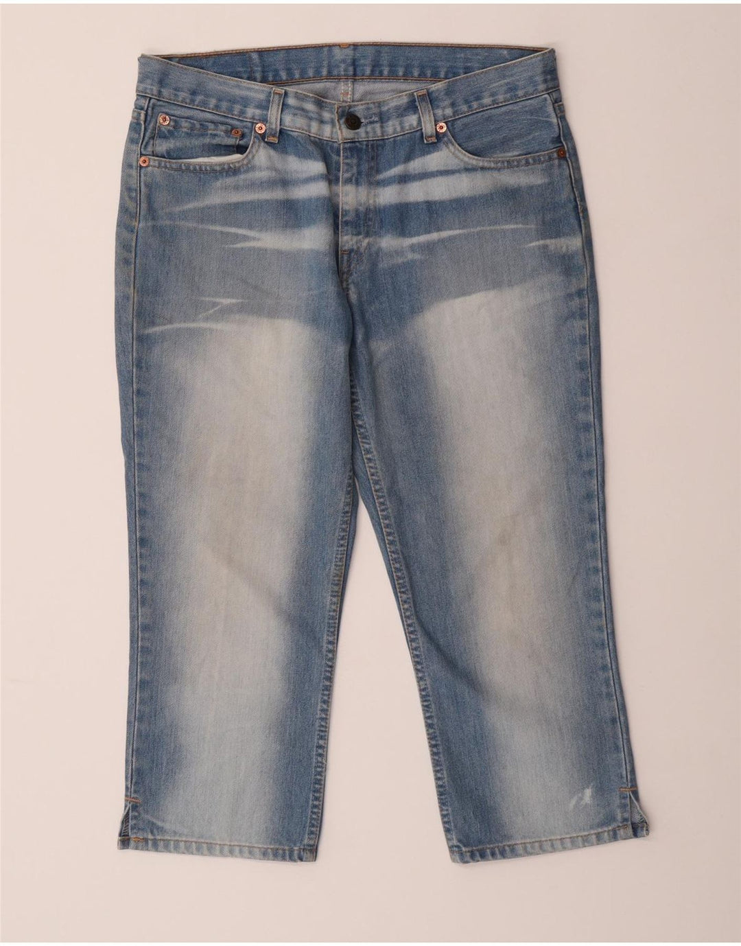 Levi's Dame Capri Jeans W32 L22 Blå Bomuld Classic
