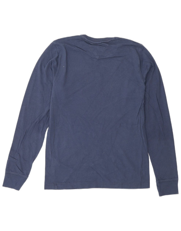 Tommy Hilfiger Herre grafisk top langærmet XS marineblå bomuld