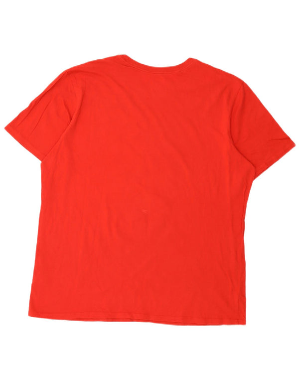 Nike Herre Athletic Cut Grafisk T-Shirt Top XL Rød Bomuld