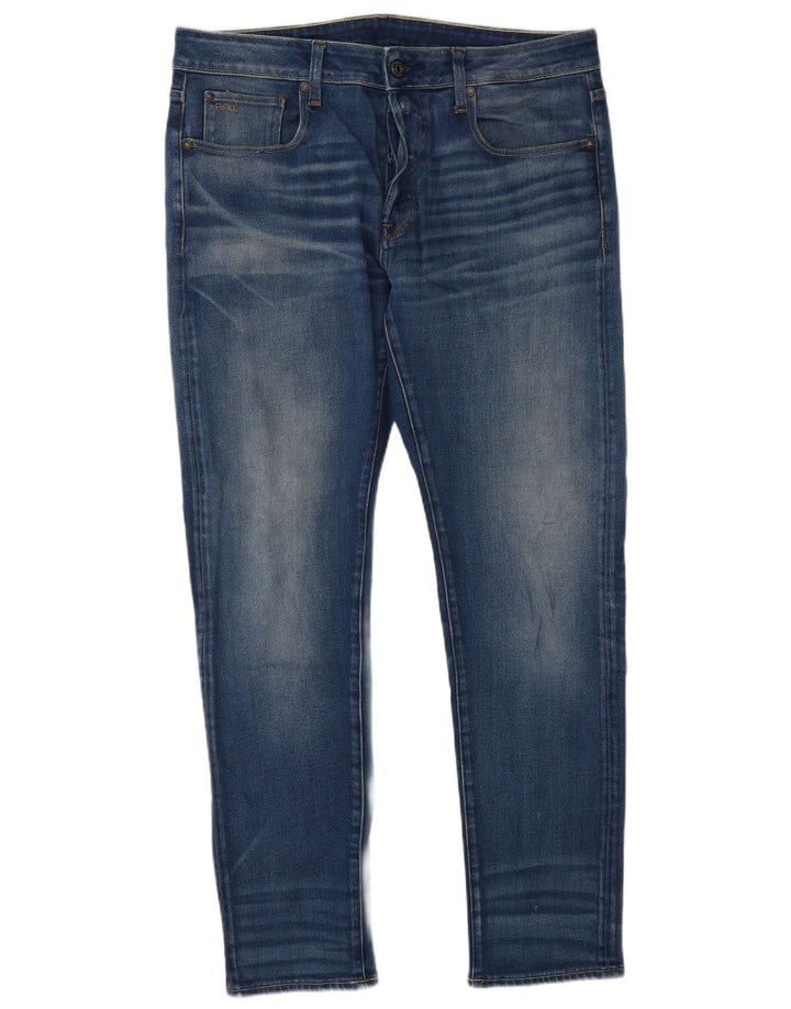 G-Star Herre Slim Jeans W34 L32 Blå Bomuld