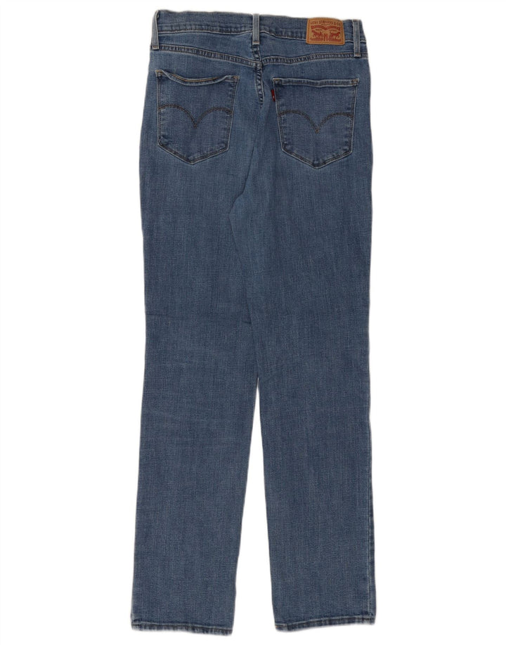 LEVI'S Dame 724 Højtaljede lige jeans W29 L30 Blå Bomuld