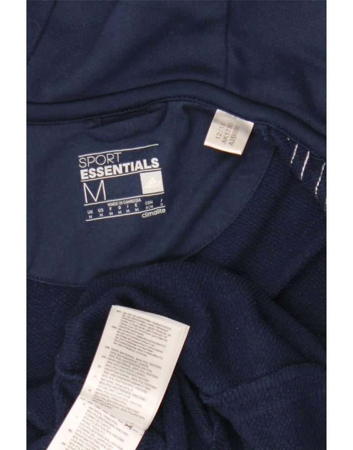 ADIDAS Herre Climalite hættetrøje med lynlås mellem marineblå polyester