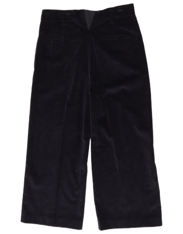 Max & Co. Womens Crop fløjlsbukser med brede ben UK 14 Large W34 L24 Black