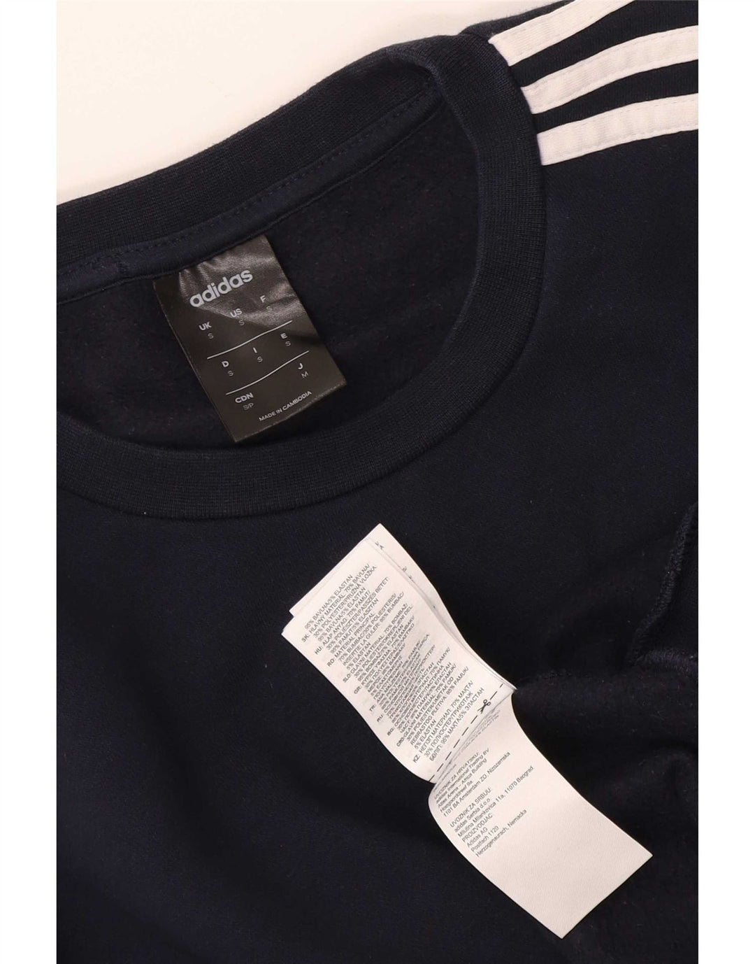 Adidas Sweatshirt til mænd, lille marineblå bomuld