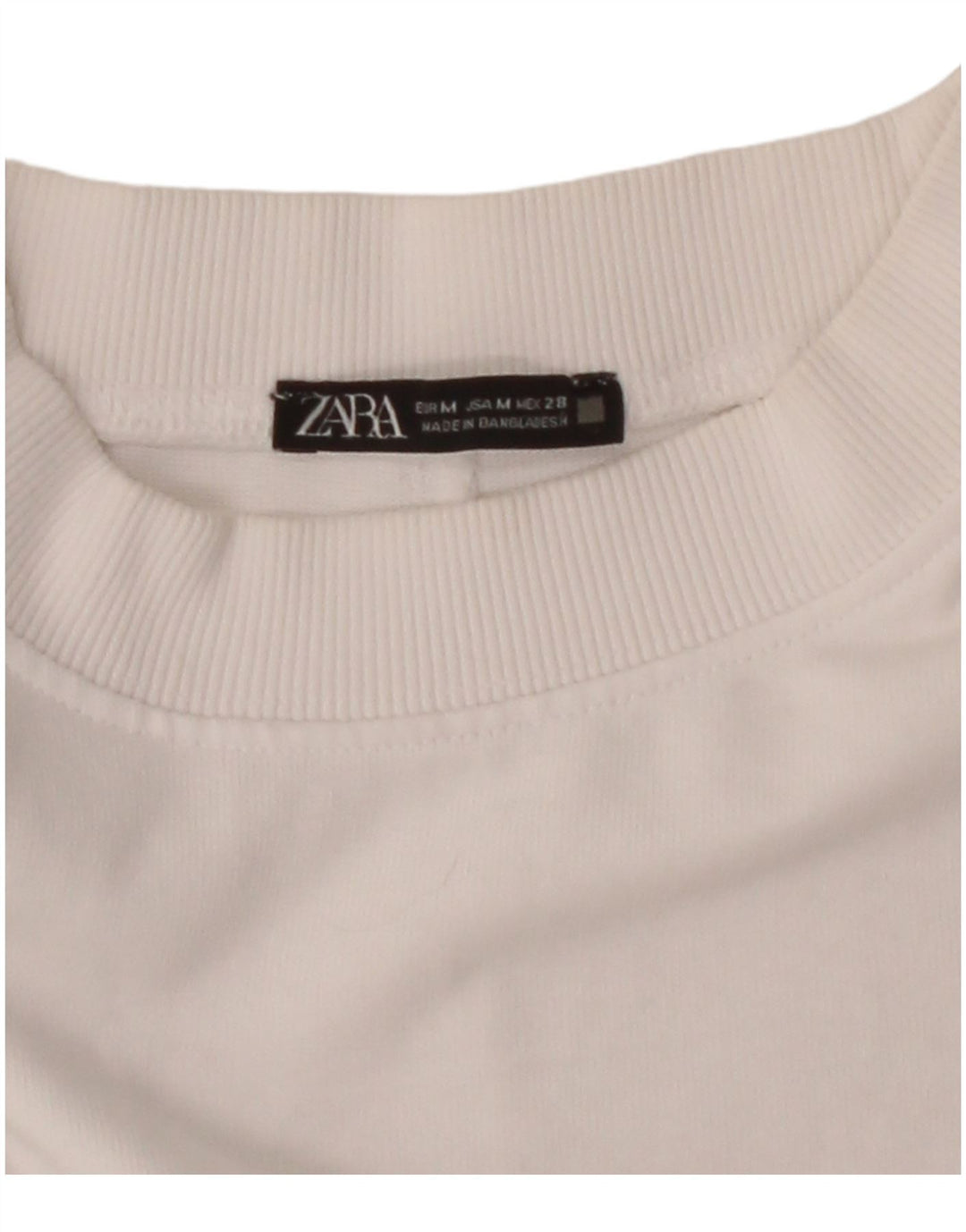 ZARA Mens T-Shirt Top Medium White