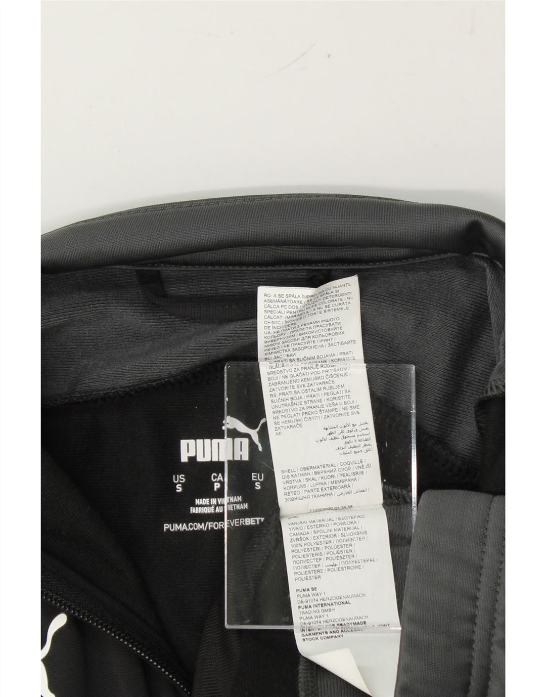 PUMA Mens Tracksuit Top Jacket Small Black Colourblock Polyester Vintage Puma and Second-Hand Puma from Messina Hembry 