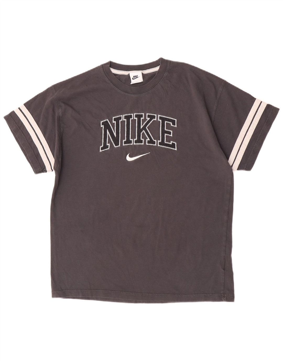 Nike Herre grafisk T-shirt Top Medium Grey Colourblock Bomuld