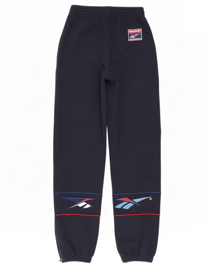 Reebok Herre grafisk træningsdragt Bukser Joggers Små marineblå polyester