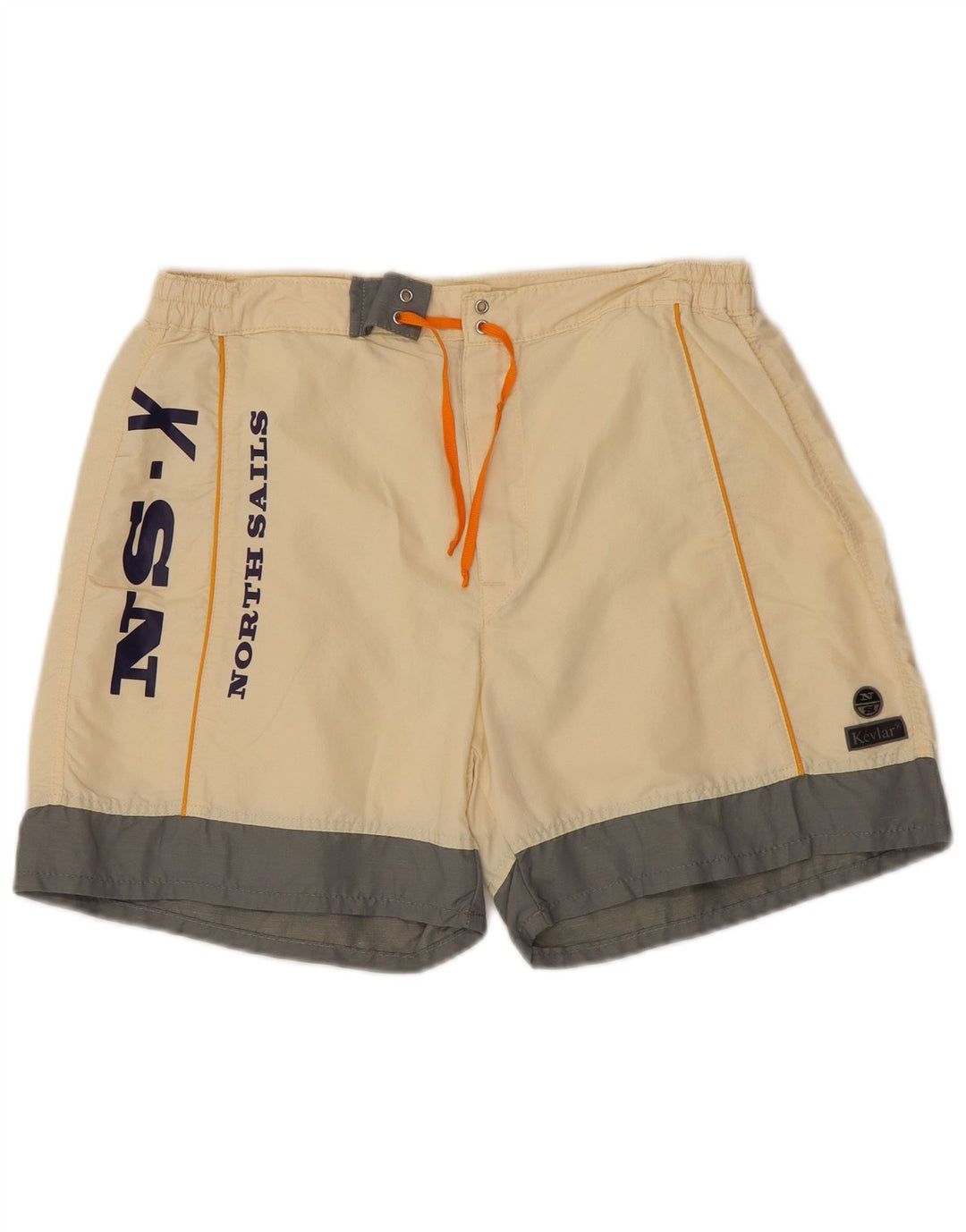 North Sails Herre grafiske svømmeshorts Medium Off White Colourblock