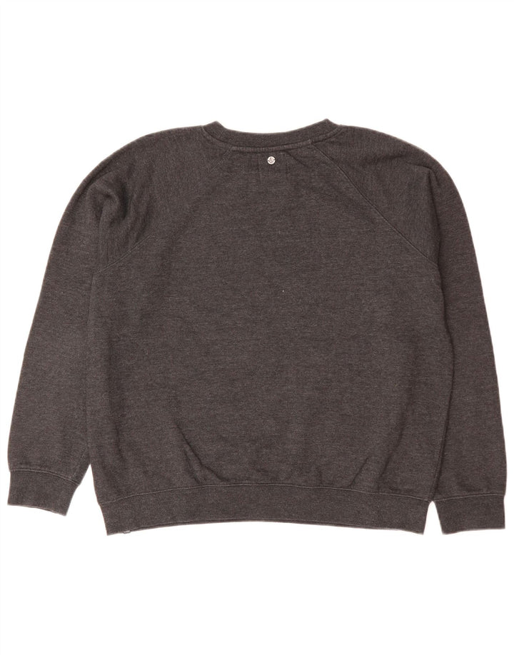 Volcom Dame Sweatshirt Jumper US 8 Medium Grey Bomuld