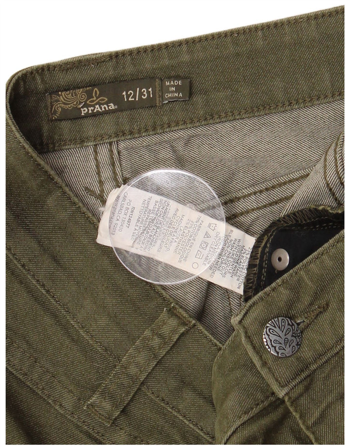 PRANA Dame denim Shorts US 12 Large L34 Khaki Cotton