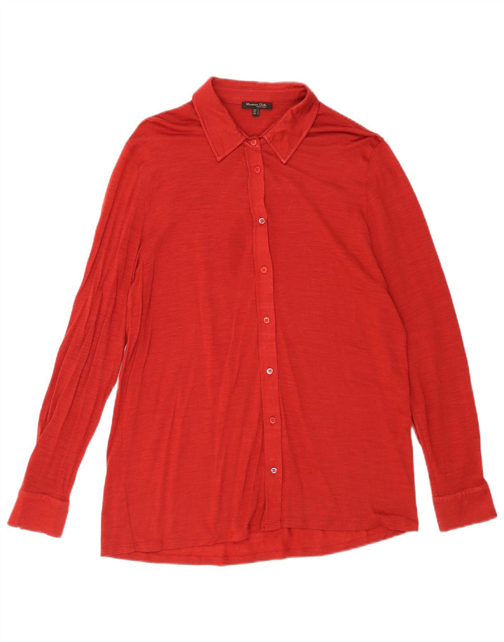 Massimo Dutti Dameskjorte UK 16 Stor Rød