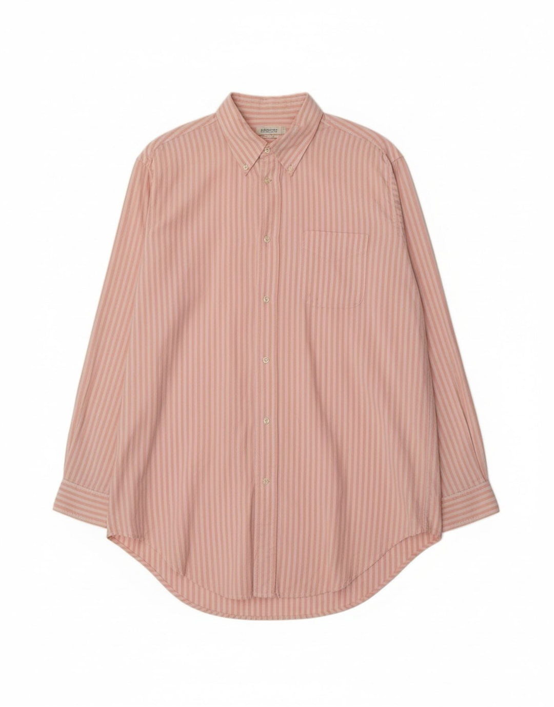 BENETTON Mens Loose Fit Shirt Large Pink Striped