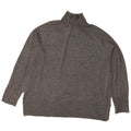 Zara Dame Oversized Turtle Neck Jumper Sweater UK 14 Medium Grey