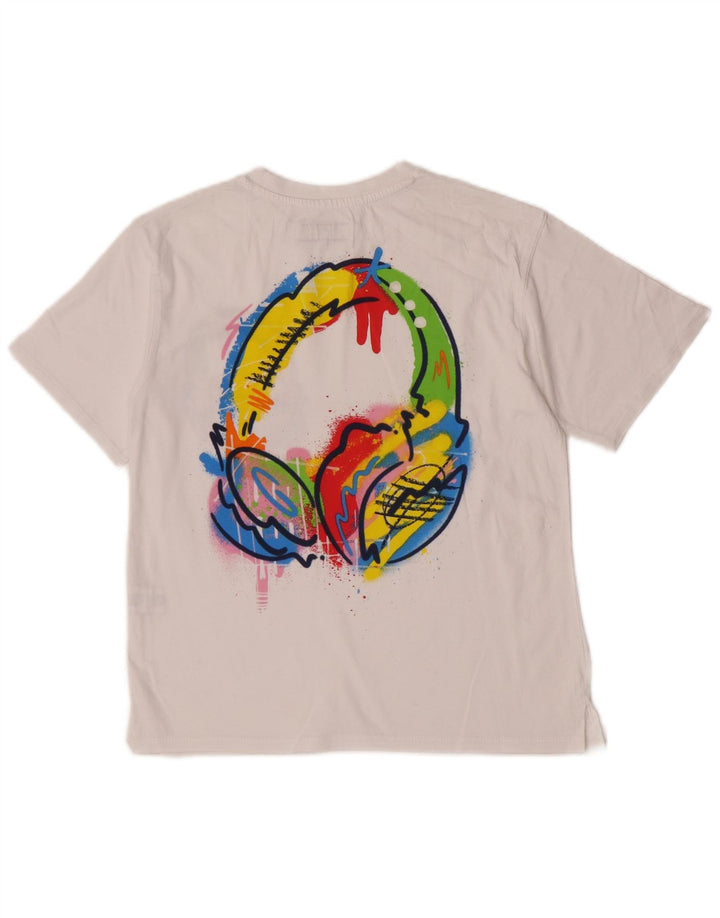 Zara Boys Grafisk T-Shirt Top 11-12 År Hvid Bomuld