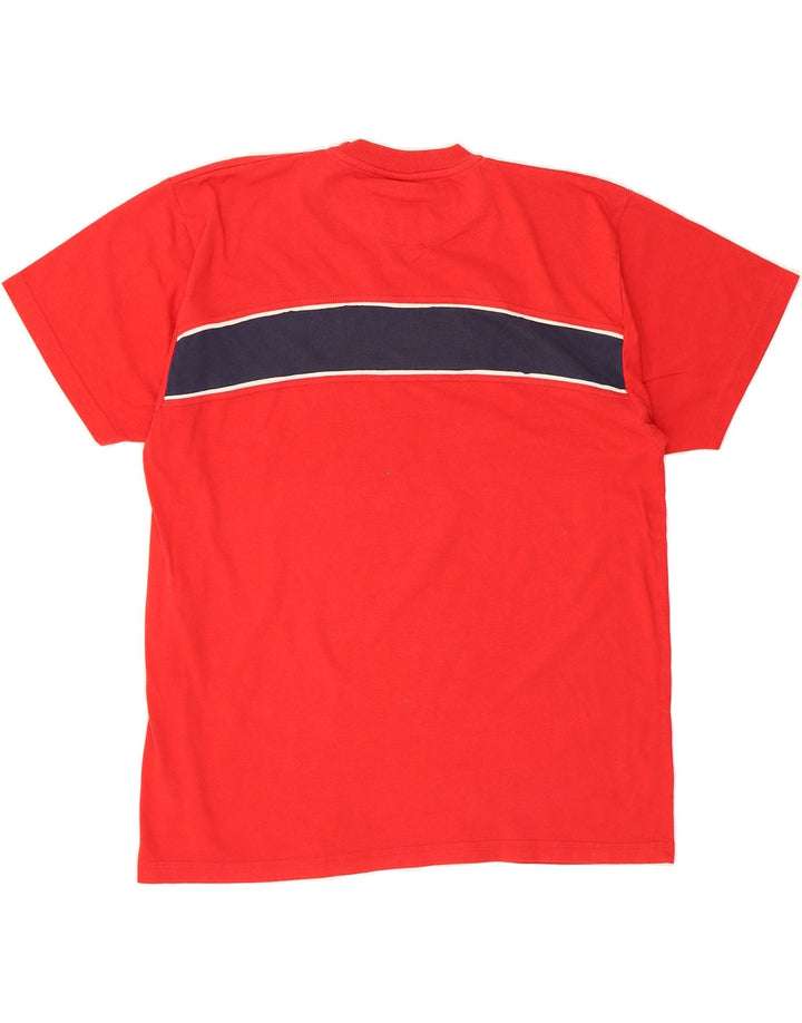 PUMA Mens T-Shirt Top Large Red Colourblock Vintage Puma and Second-Hand Puma from Messina Hembry 