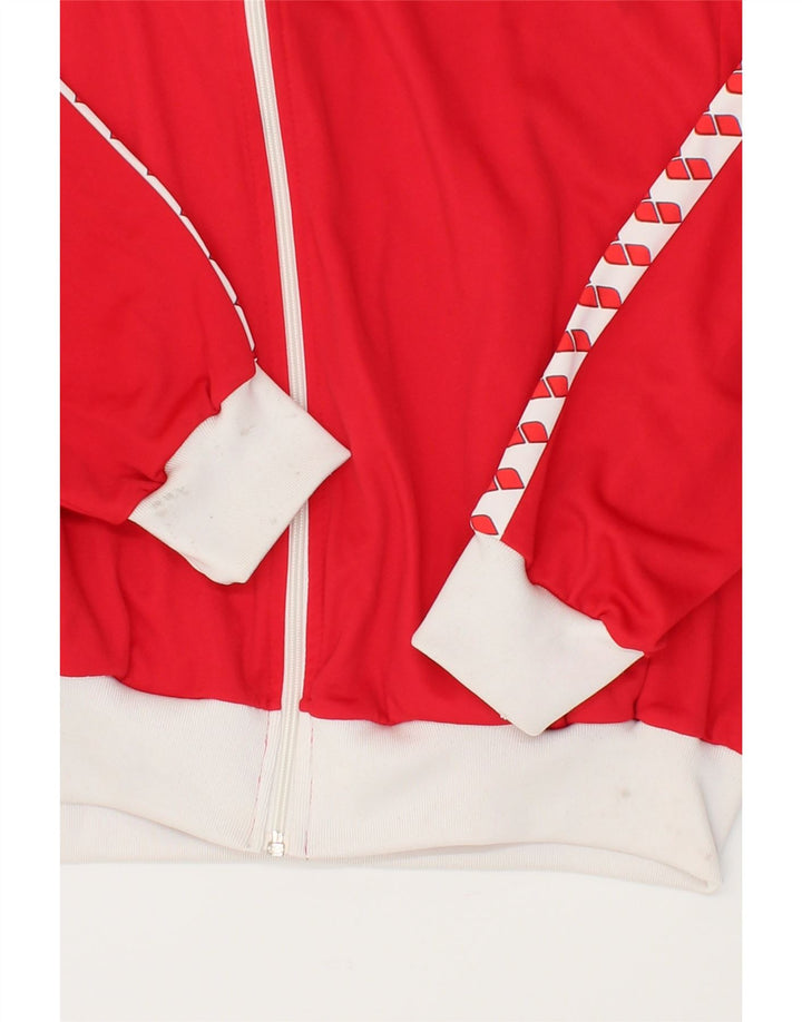 ARENA Boys Graphic Tracksuit Top Jacket 15-16 Years Red Colourblock Vintage Arena and Second-Hand Arena from Messina Hembry 