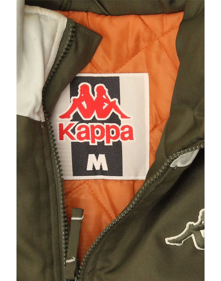 Kappa Polstret Herrejakke UK 38 Medium Khaki Colourblock Polyester