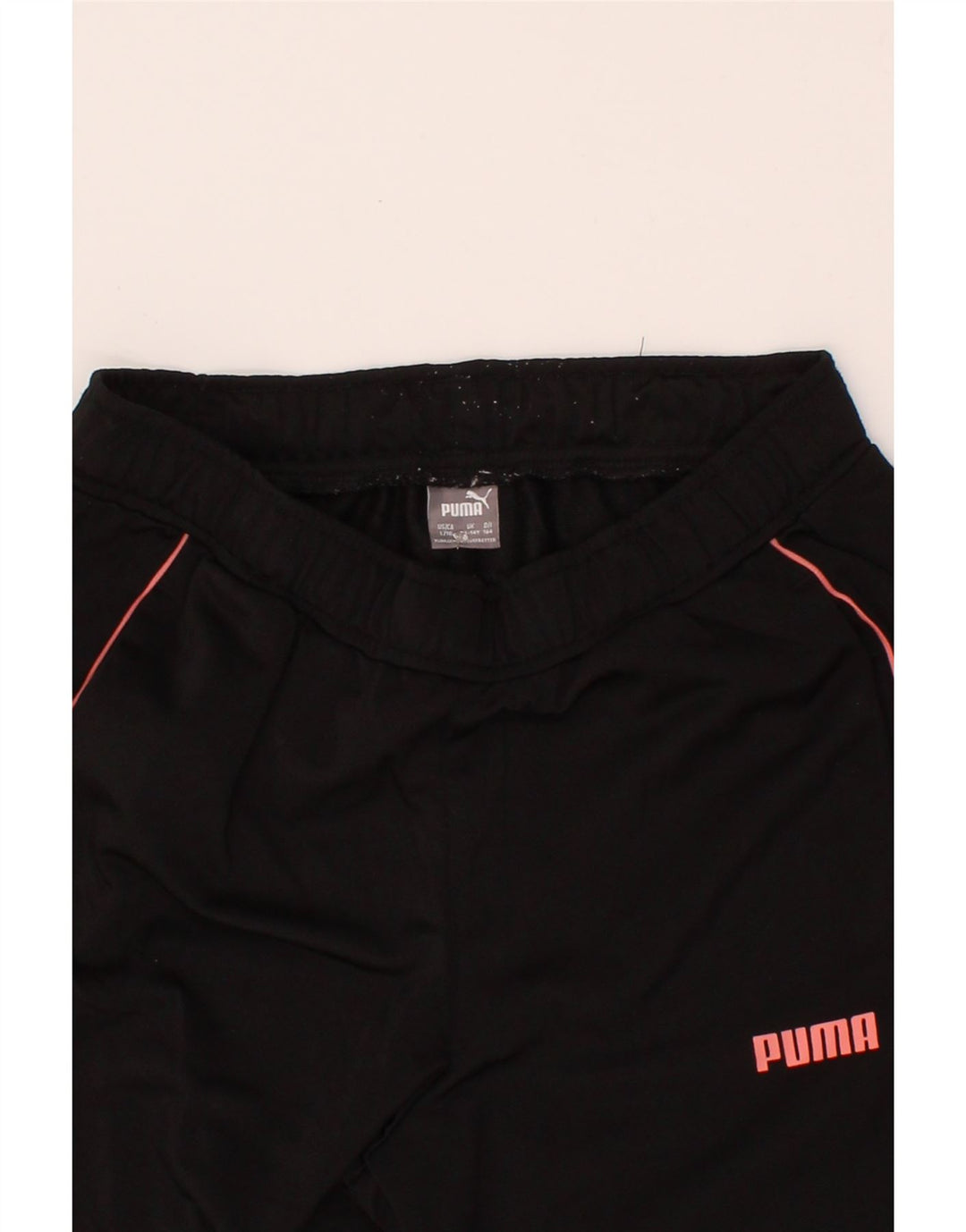 PUMA Girls Tracksuit Trousers 13-14 Years  Black Polyester Vintage Puma and Second-Hand Puma from Messina Hembry 