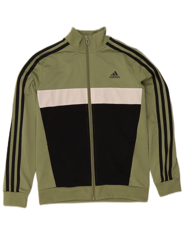 Adidas Træningsdragt Topjakke til drenge 9-10 år Khaki Colourblock Polyester