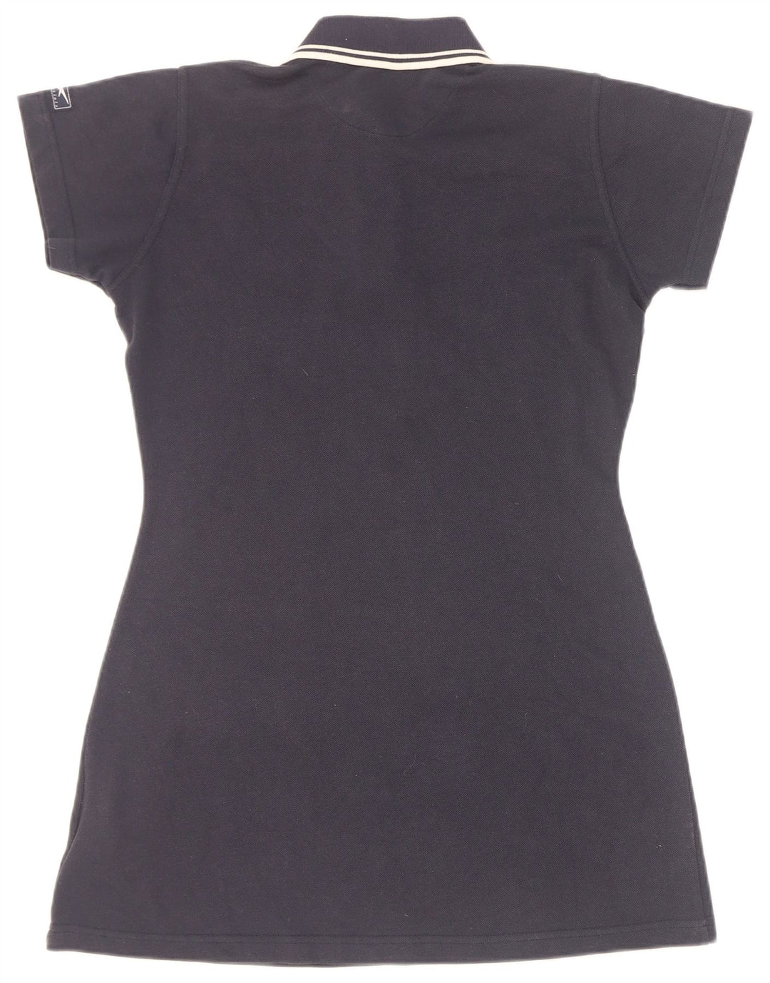 Reebok Dame Polo Dress UK 12 Medium Navy Blue Polyester