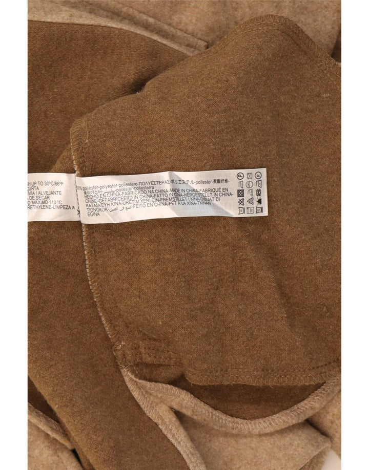 Zara Womens Shacket Oversized Shirt UK 10 Small Beige Polyester