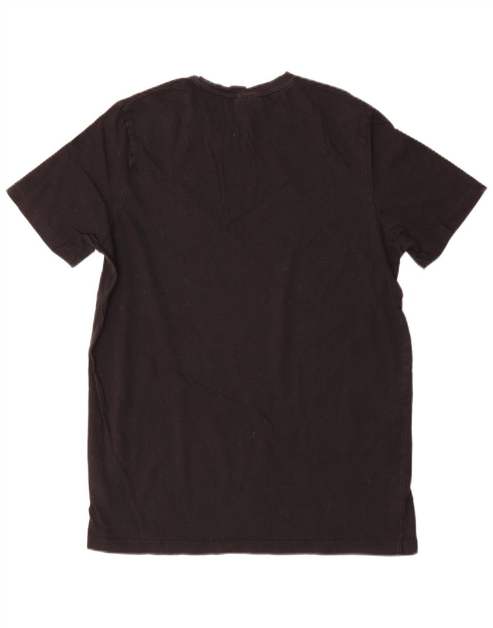 Hugo Boss Herre T-Shirt Top Medium Sort Bomuld