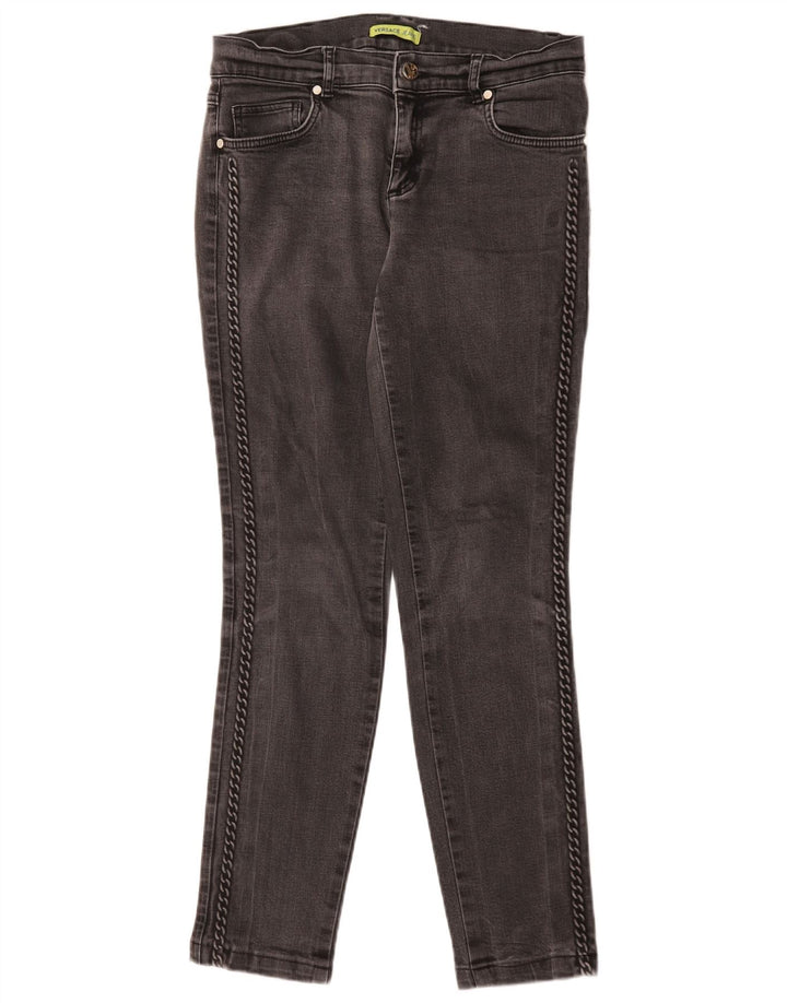 Versace Dame Slim Jeans IT 42 Medium W30 L29 Grå Bomuld