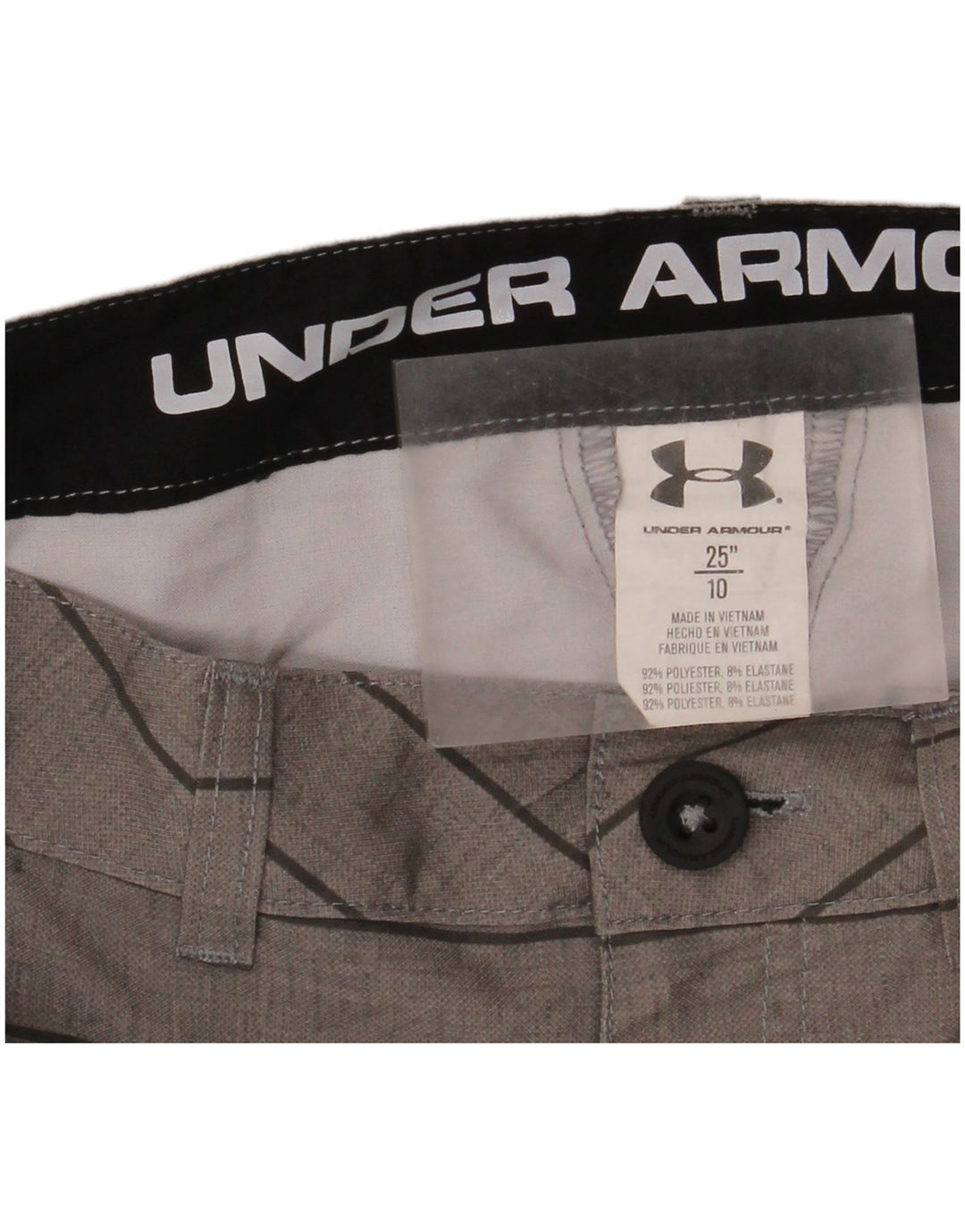 Under Armour Boys Chino Shorts 9-10 år W25 Gråstribet polyester