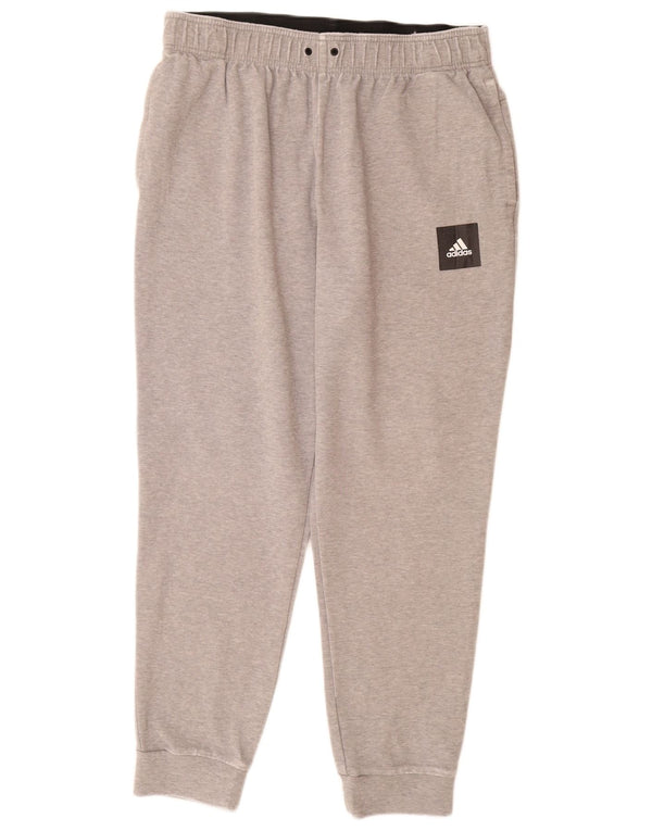 Adidas Mens Tracksuit Trousers Joggers XL  Grey Flecked