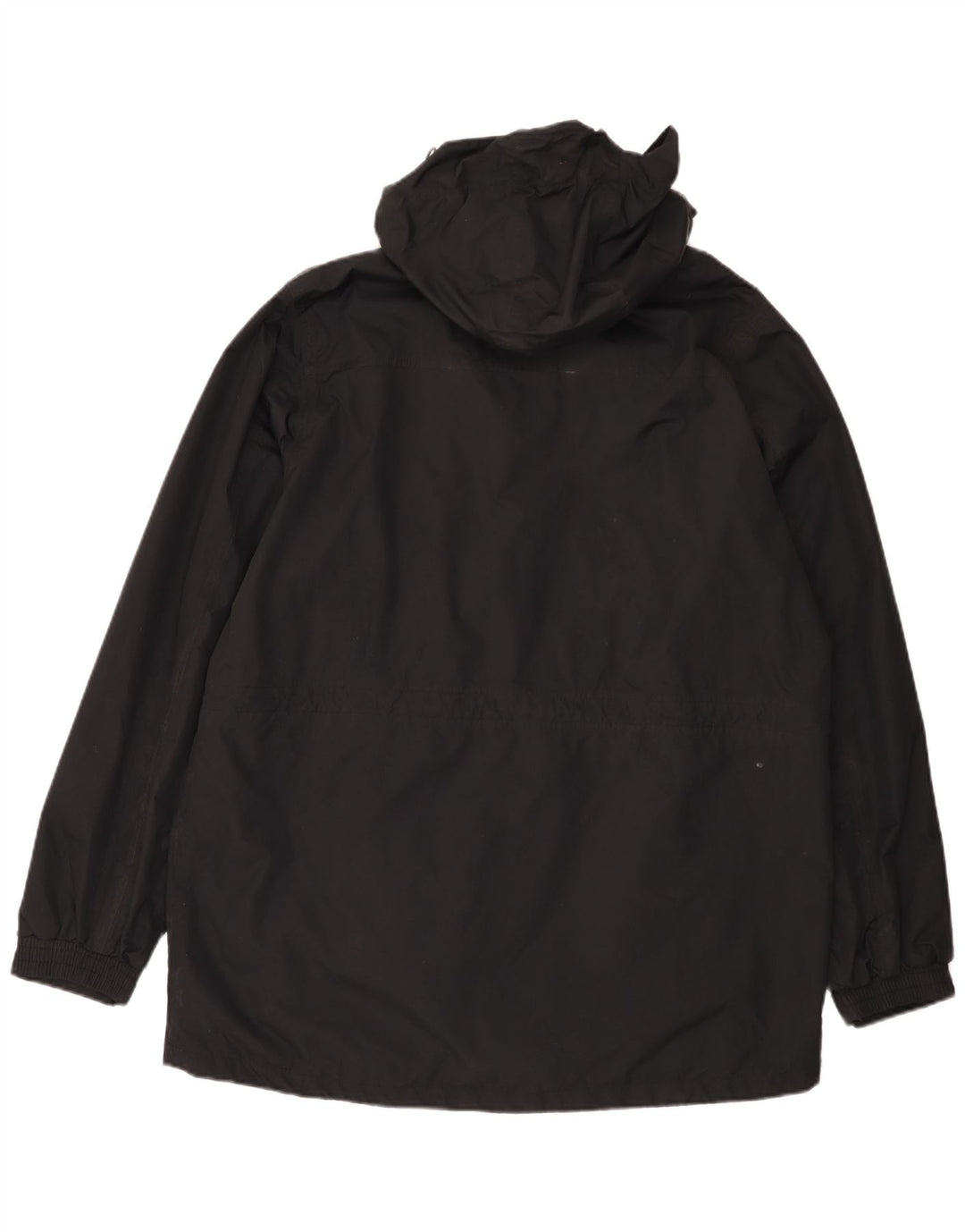 Mountain Warehouse Herre Hooded Raincoat UK 40 Large Black Nylon