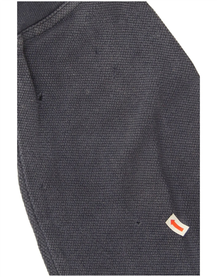 Ellesse Herre Italia Grafisk Sweatshirt Jumper Medium Navy Blue Colourblock